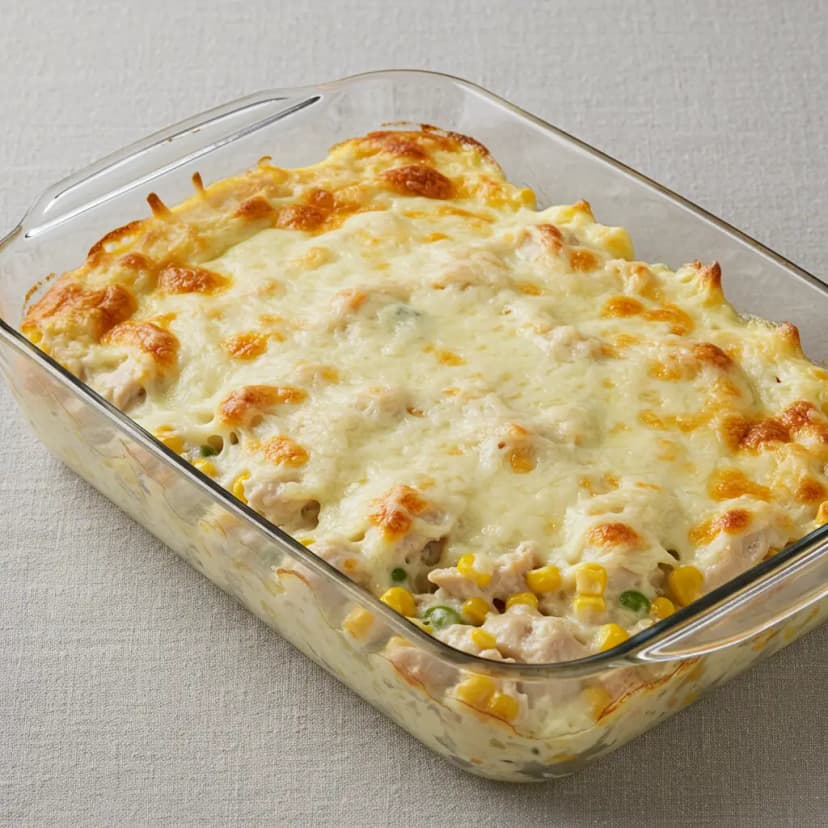 Torta Cremosa de Frango com Queijo