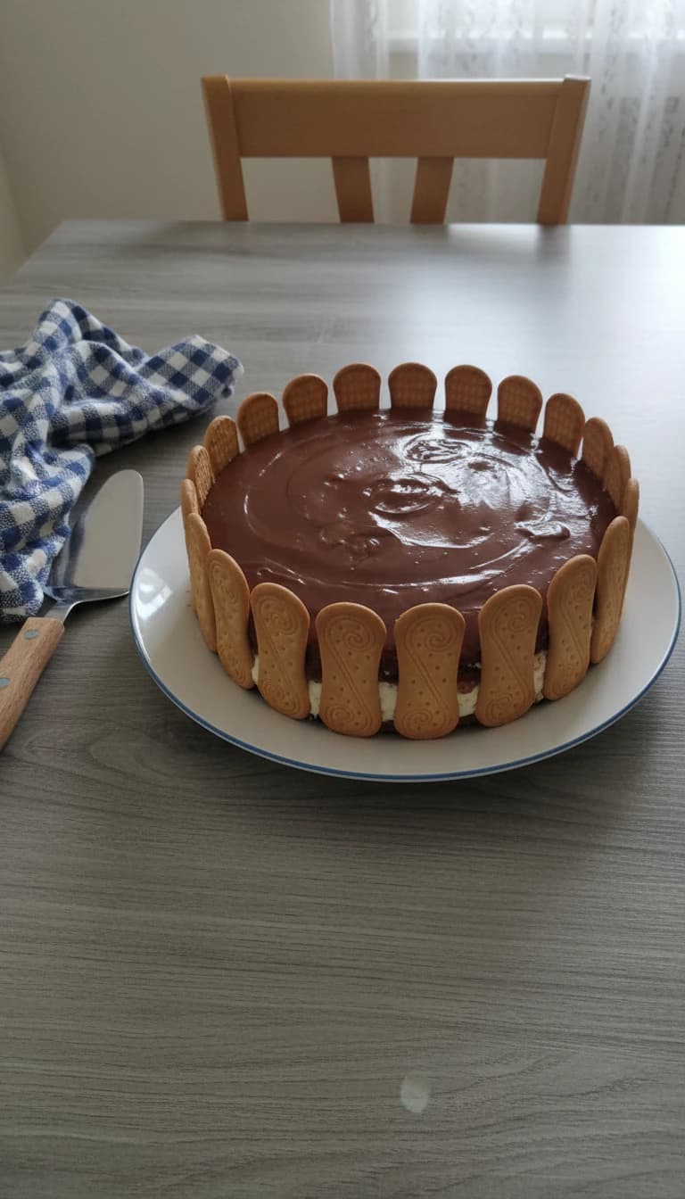 Torta Cremosa de Limão com Chocolate
