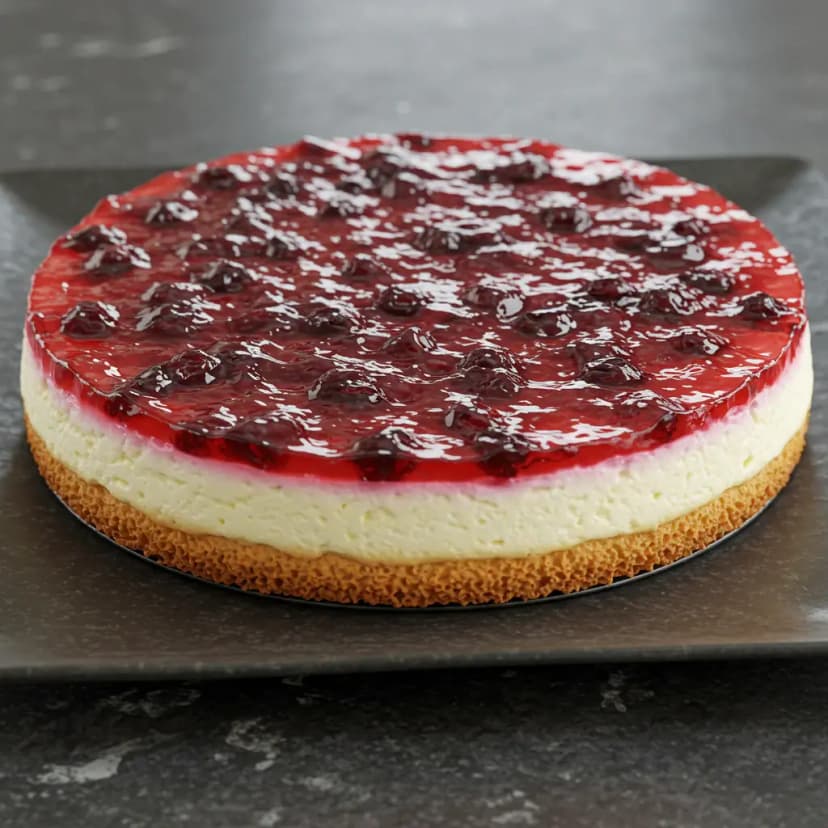 Torta Cremosa de Morango com Ricotta