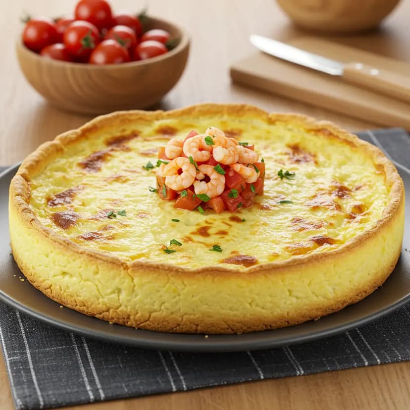 Torta de Camarão ao Creme