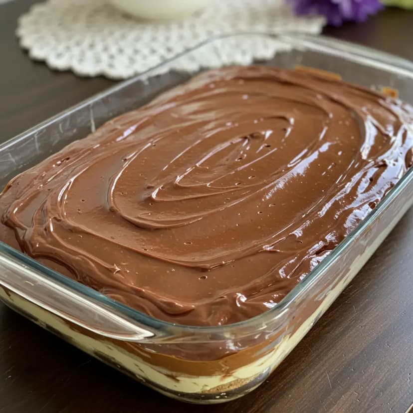 Torta de Chocolate com Bolacha Maria