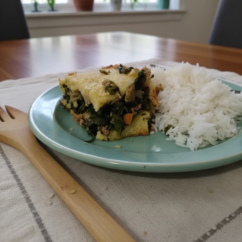 Torta de Escarola com Atum