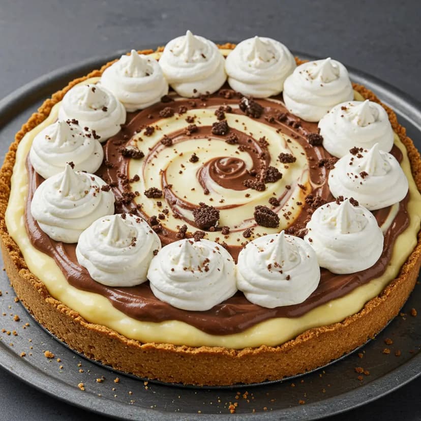 Torta de Limão com Camada de Chocolate