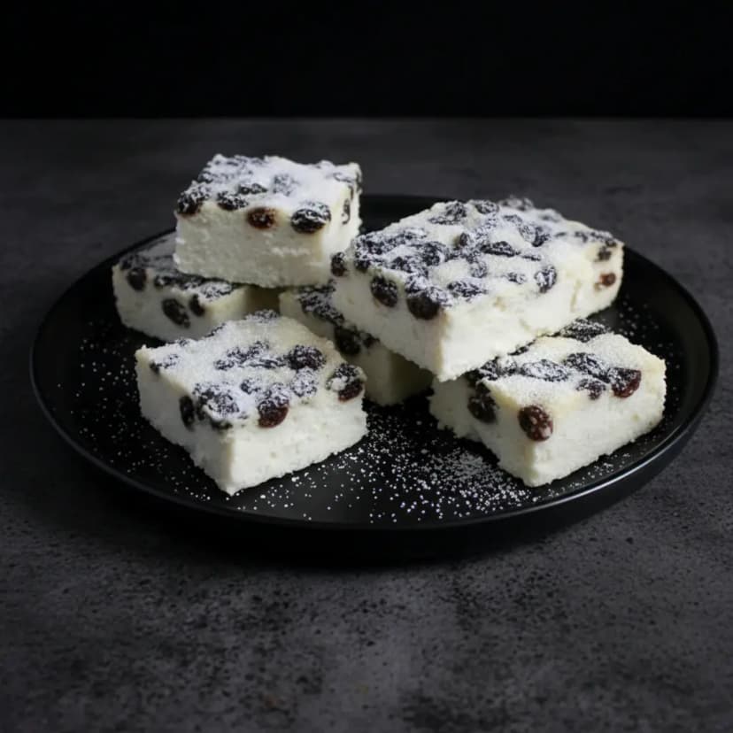 Torta de ricota com passas