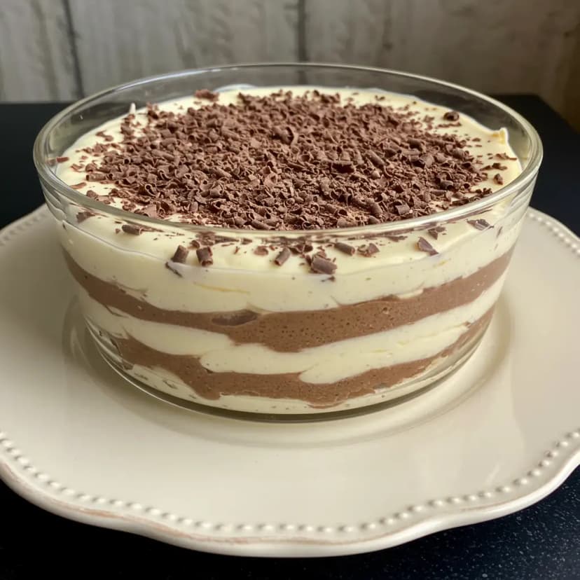 Torta Gelada de Bolacha e Pudim