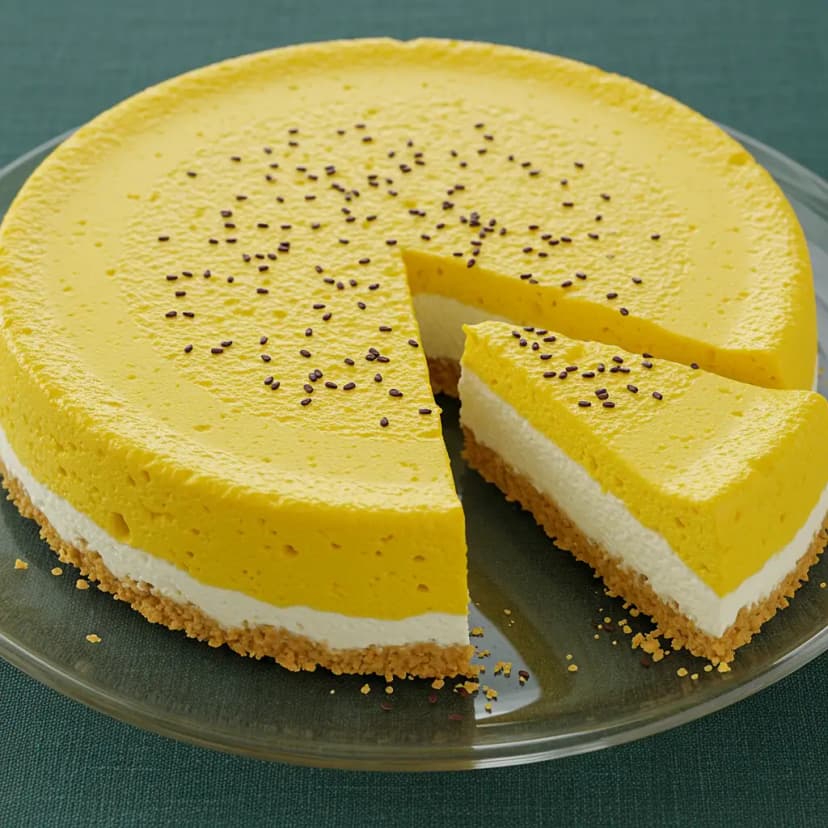 Torta Holandesa de Maracujá Cremosa