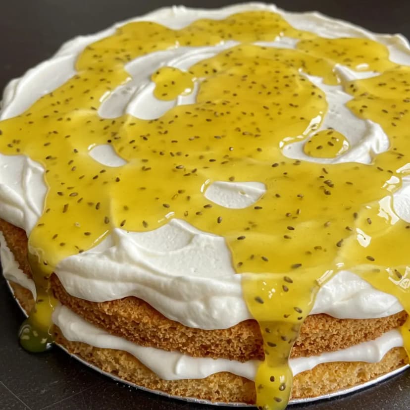 Torta Pavê de Maracujá