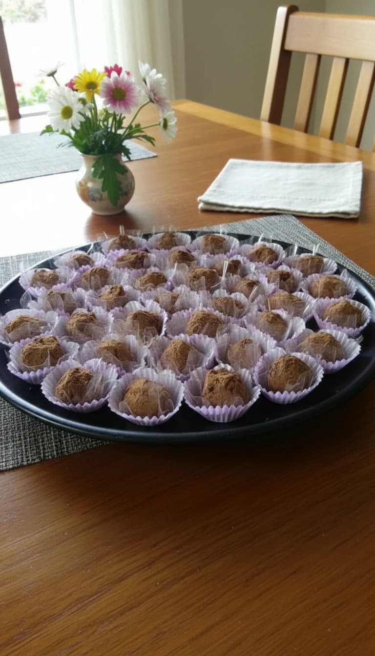 Trufas de Chocolate Meio Amargo