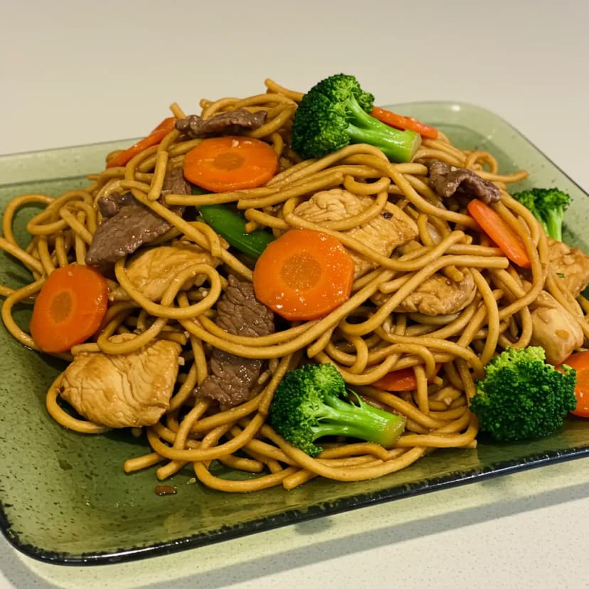 Yakissoba de Frango e Carne
