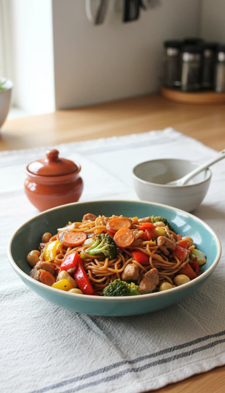 Yakissoba de Frango e Coxão Mole