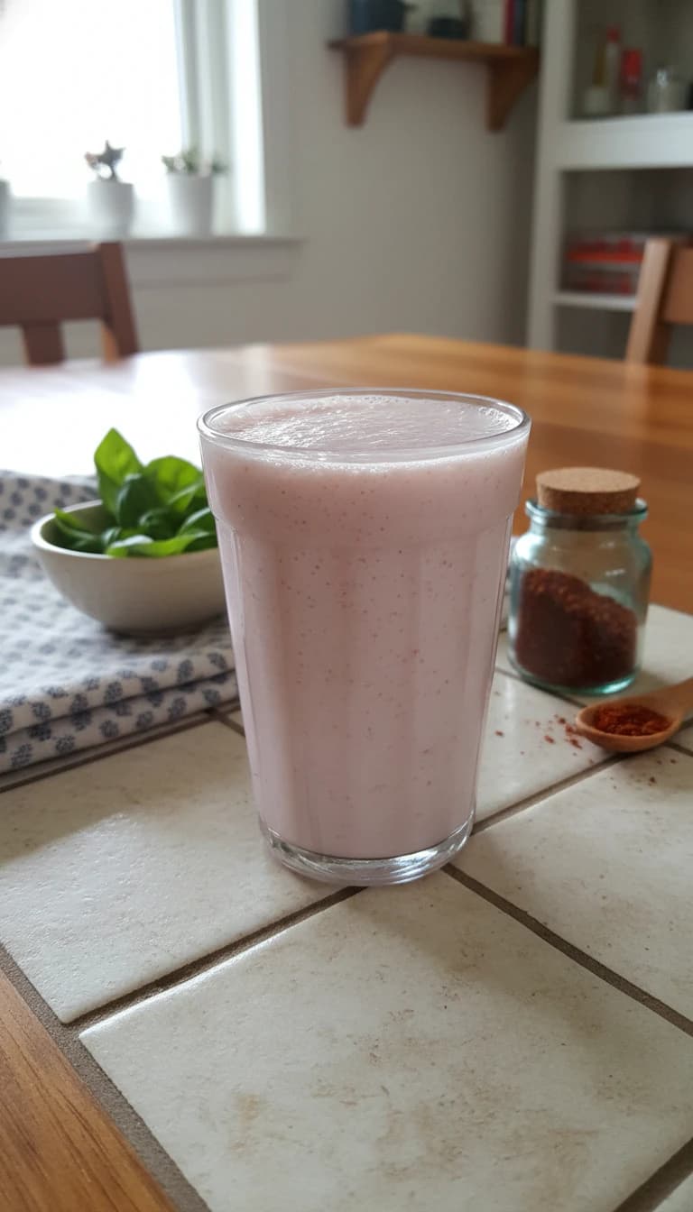 Batida Cremosa de Morango