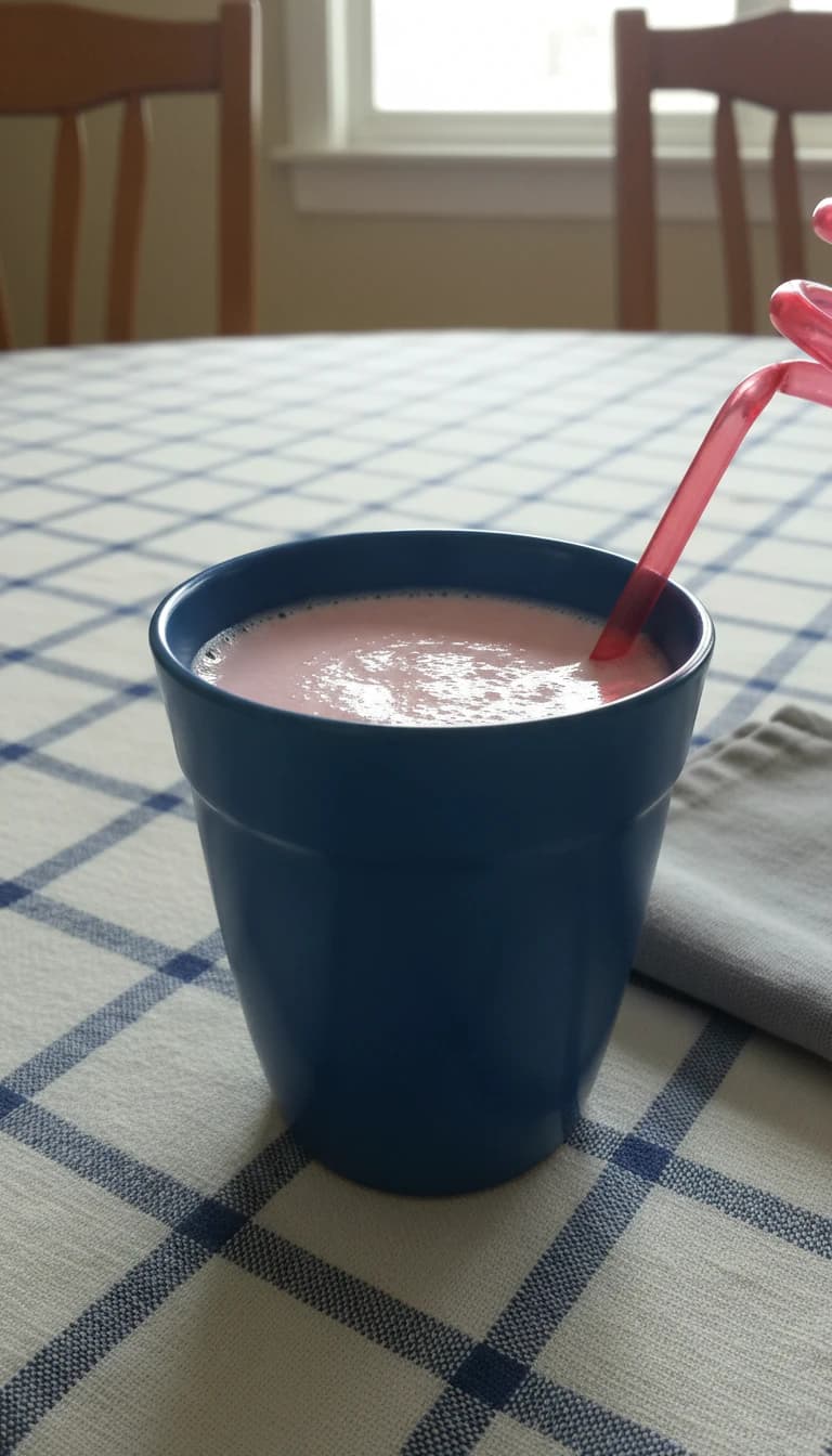 Batida Cremosa de Morango