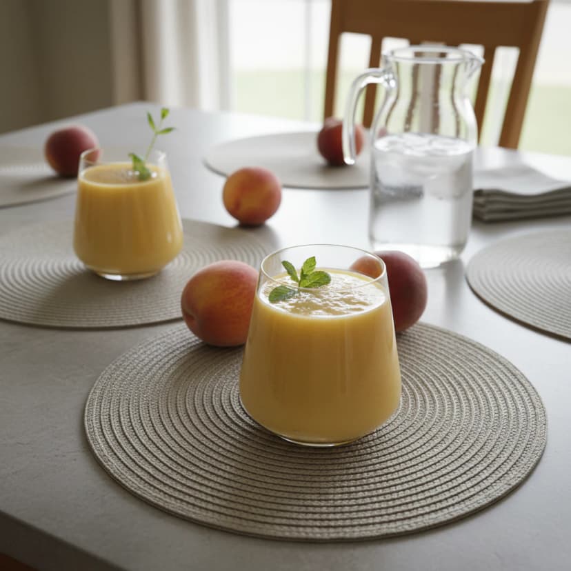 Batida Cremosa de Pêssego: Receita Refrescante
