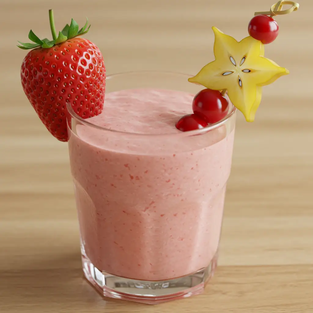 Batida Refrescante de Morango