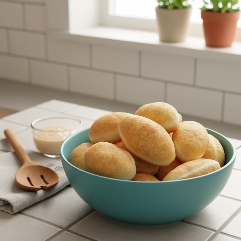 Biscoito frito de tapioca tradicional (pomba de maroto)