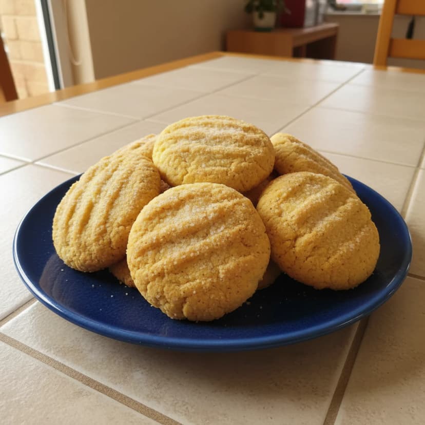 Bolachas de Fubá e Erva-Doce