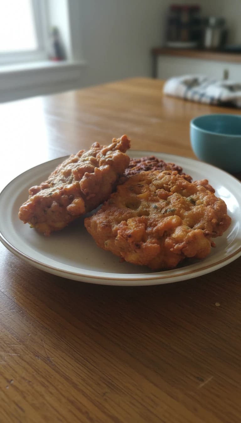 Bolinho de Feijão-Fradinho com Carne Moída