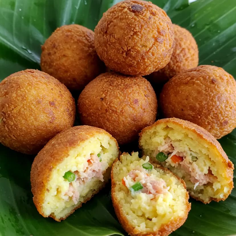 Bolinhos de Abóbora com Carne-de-Sol
