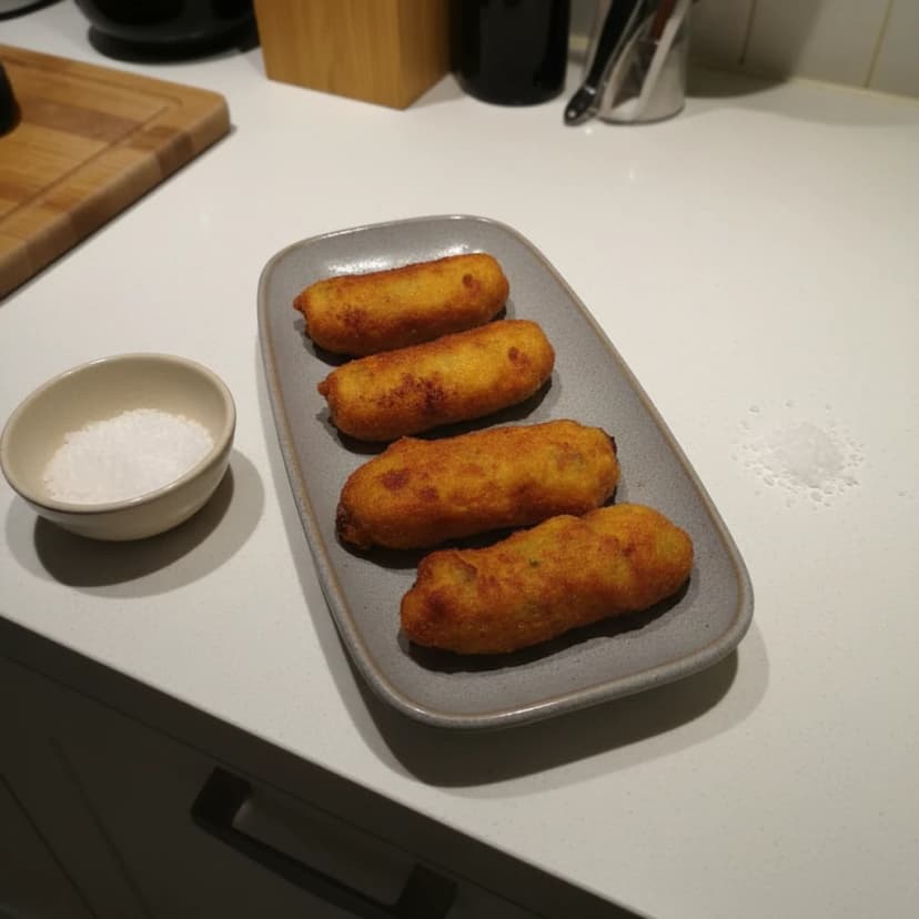 Bolinhos de Batata com Linguiça