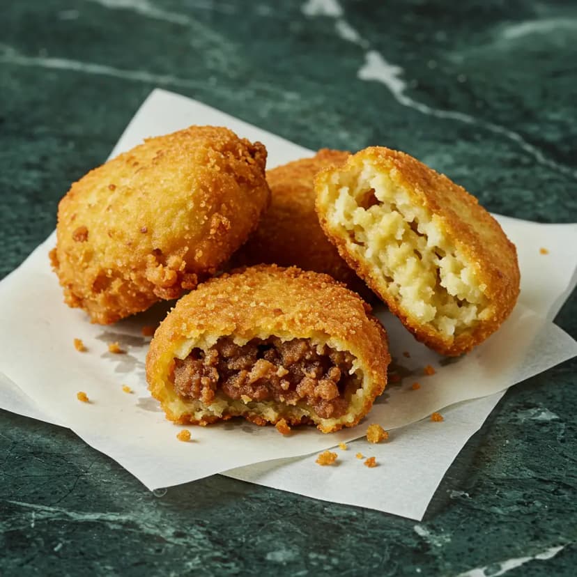 Bolinhos de Feijão-Fradinho com Carne Moída