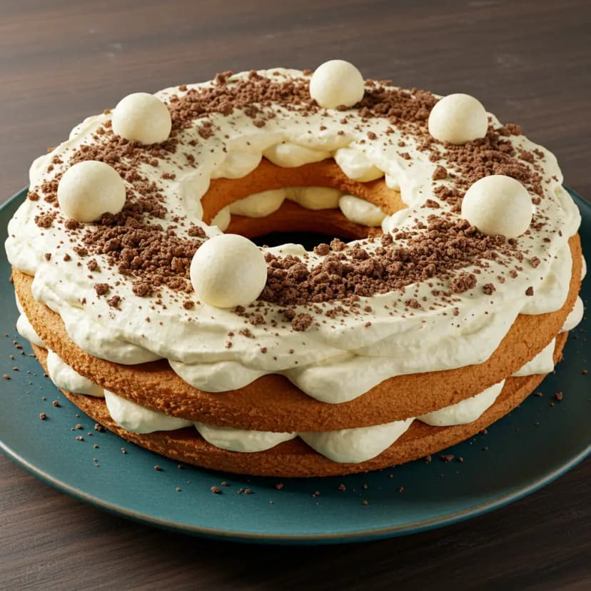 Bolo Bombom com Creme de Chocolate Branco