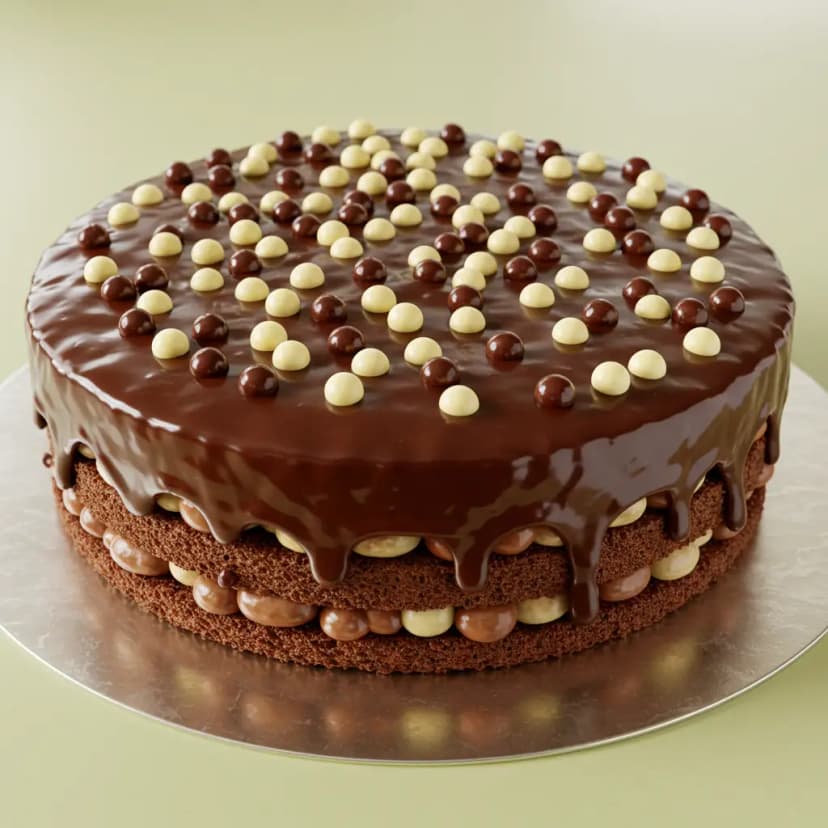 Bolo de Brigadeiro com Cobertura de Chocolate