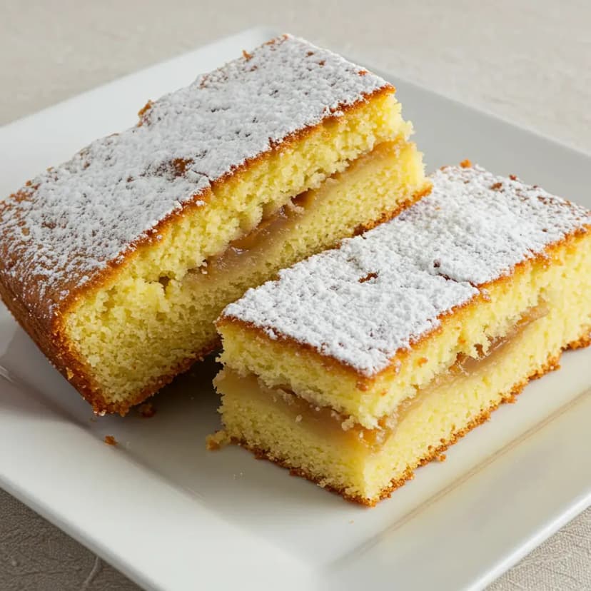 Bolo de Milho Recheado com Bananas Caramelizadas