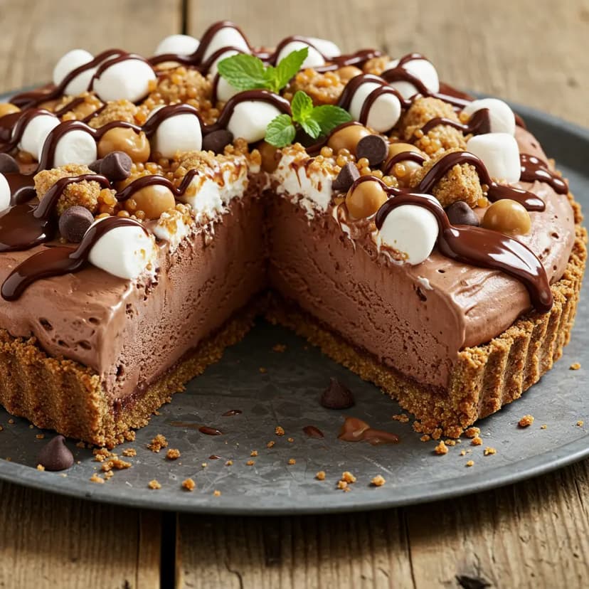 Bolo Gelado de Chocolate com Sorvete