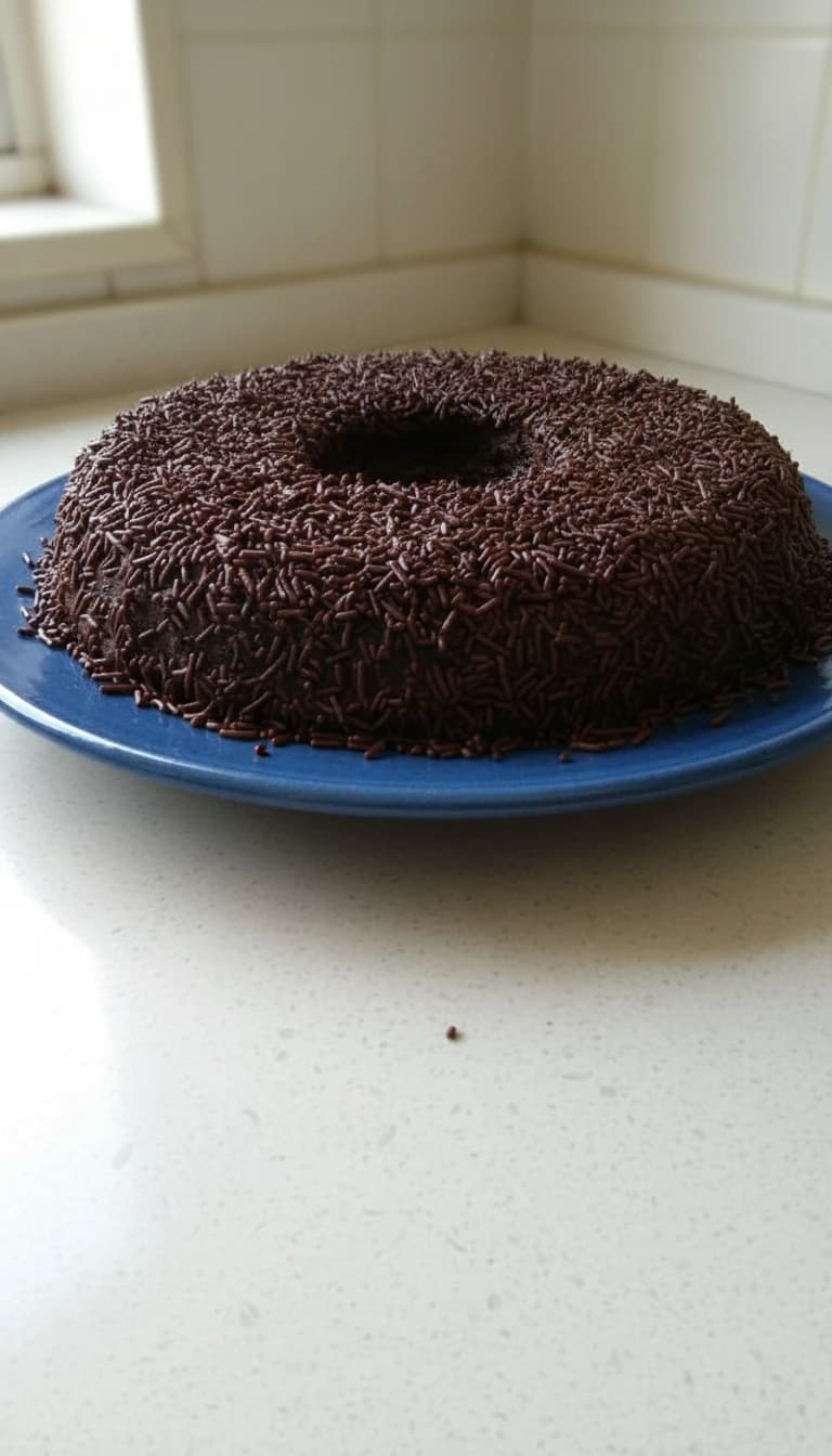 Brigadeirão de Chocolate no Microondas