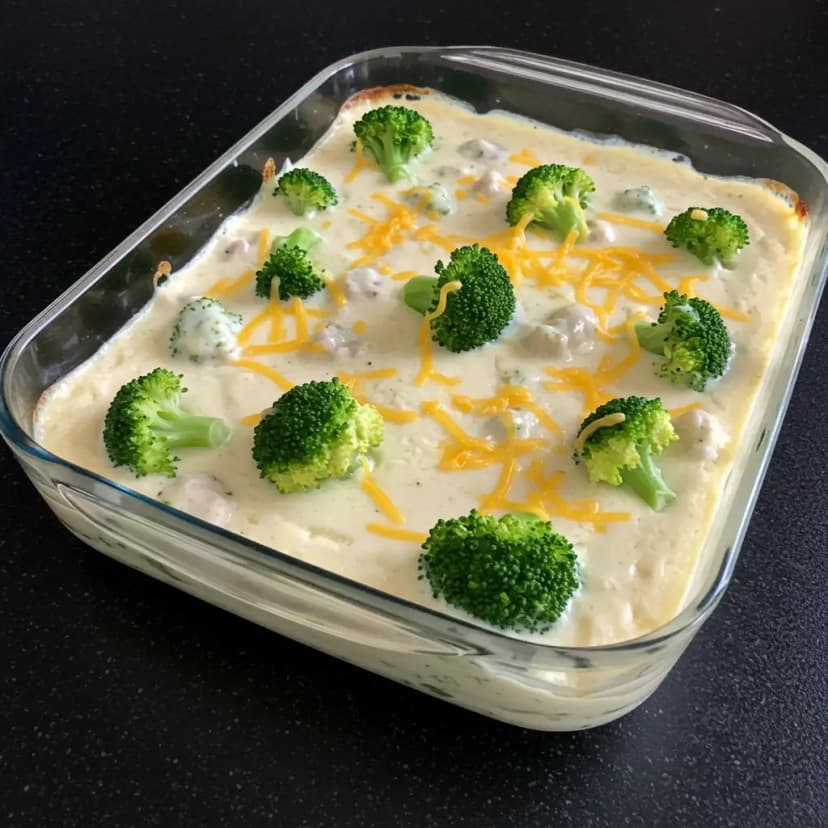 Brócolis Gratinado com Creme de Leite e Mussarela