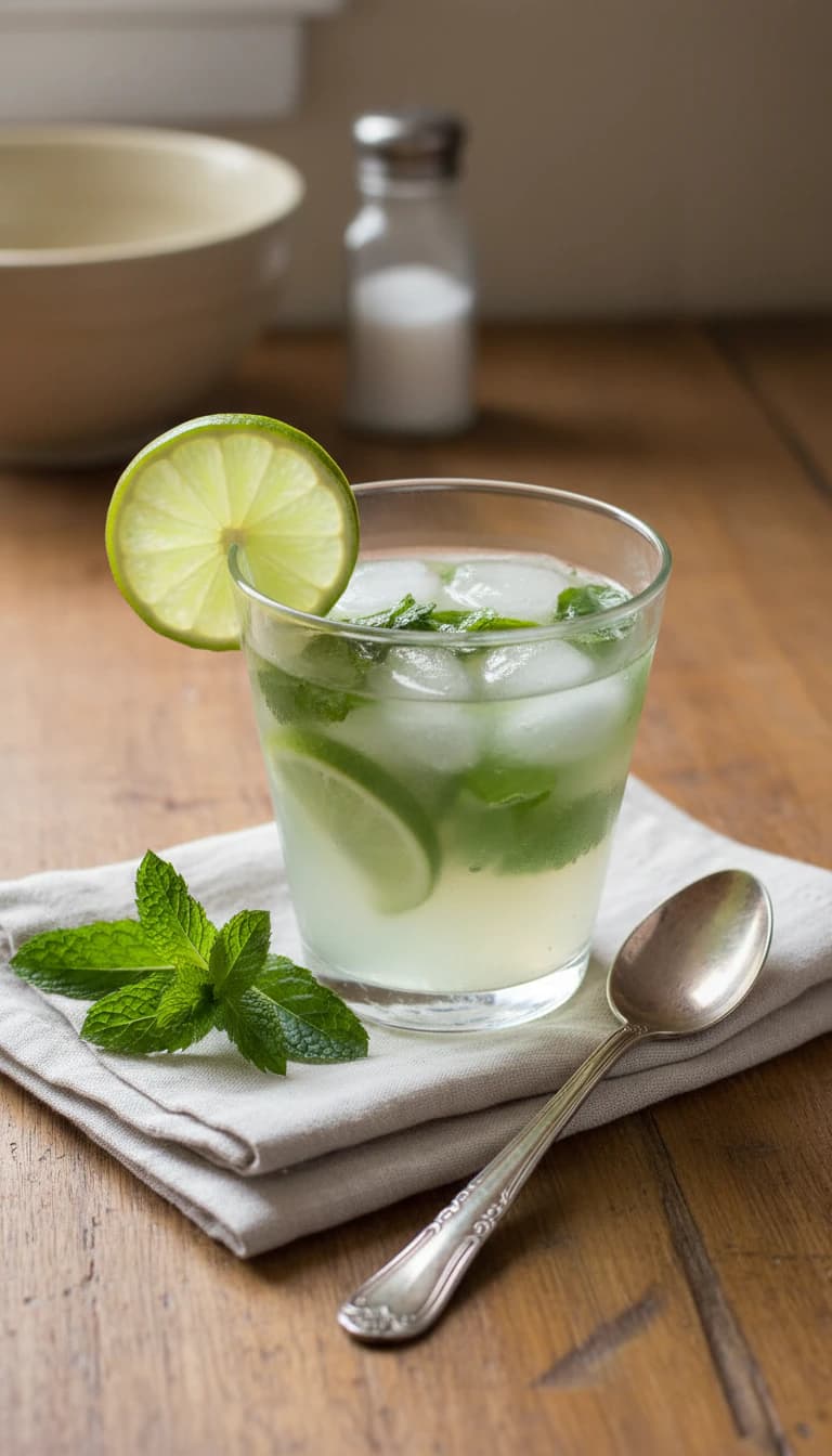 Caipirinha Refrescante com Hortelã e Gengibre