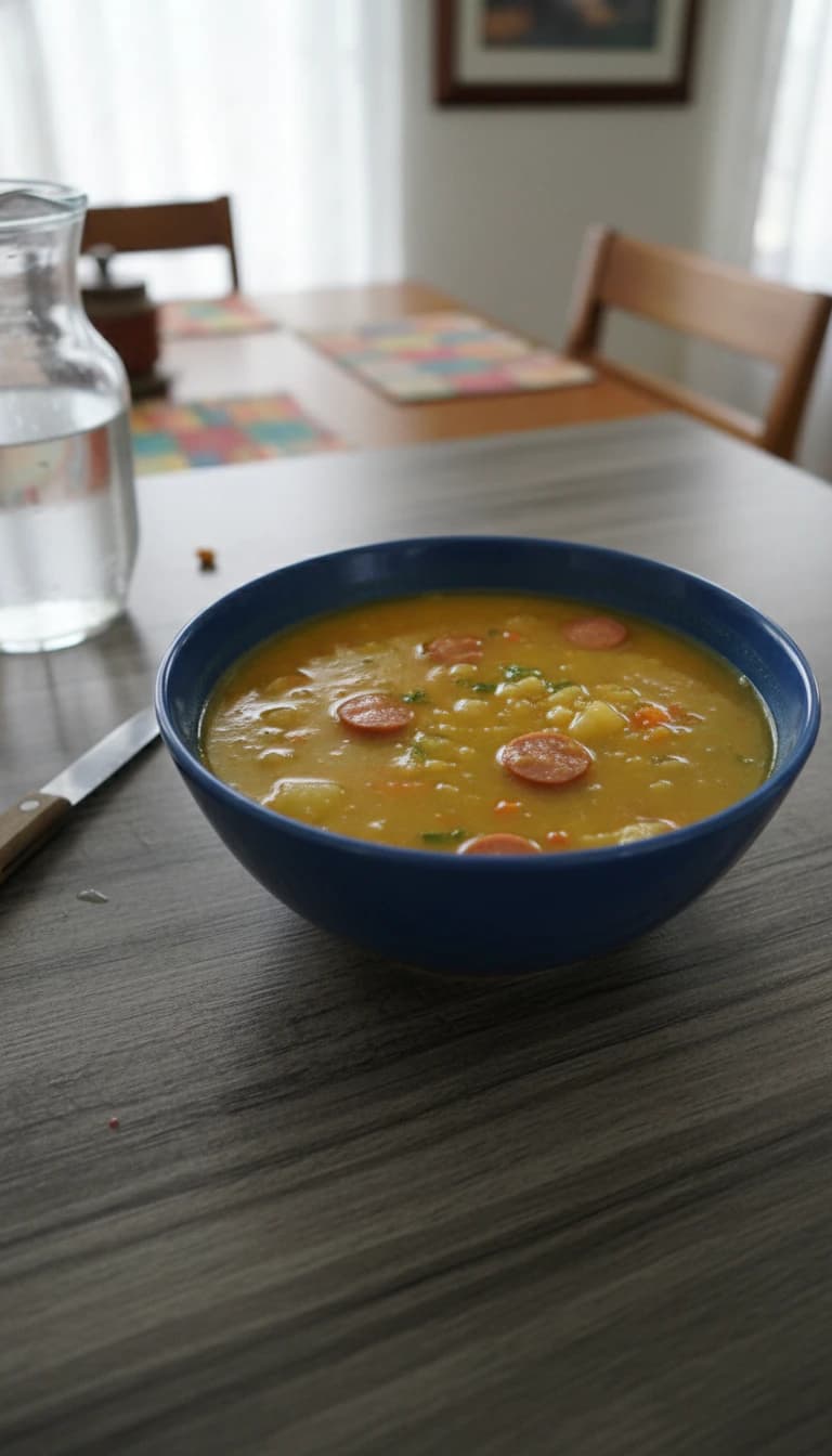 Caldo Cremoso de Mandioquinha com Bacon