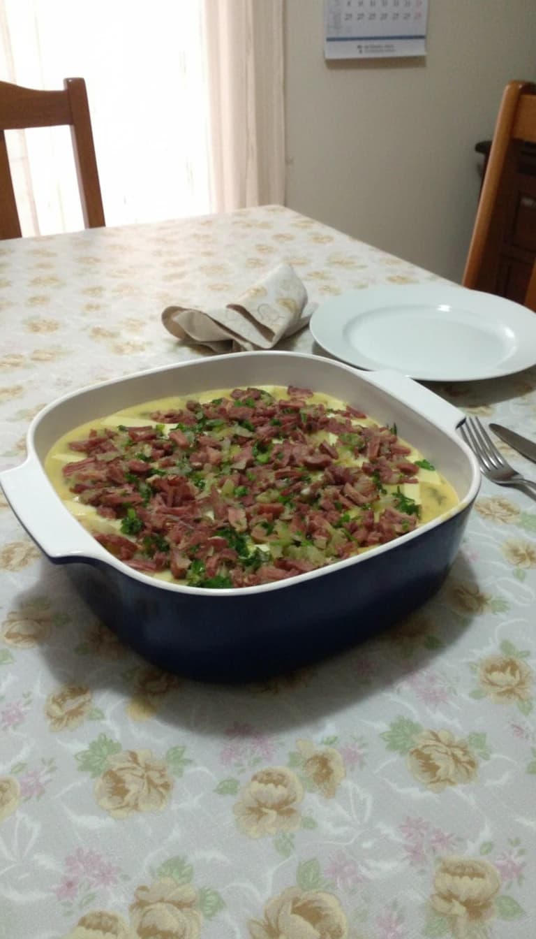Caldo Cremoso de Mandioquinha com Carne-Seca