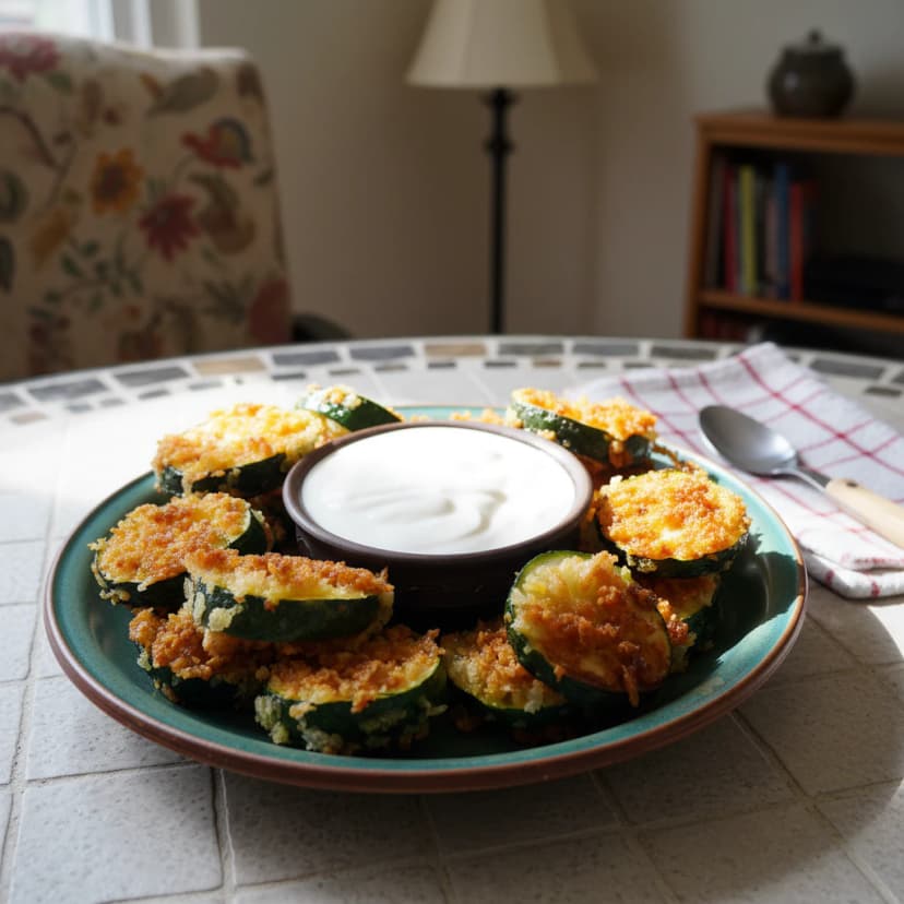 Chips de Abobrinha Crocantes na Air Fryer