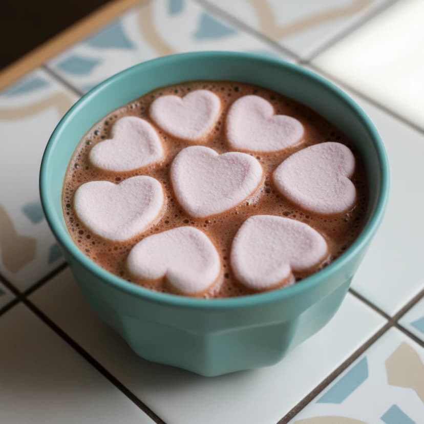 Chocolate Quente Cremoso com Marshmallow