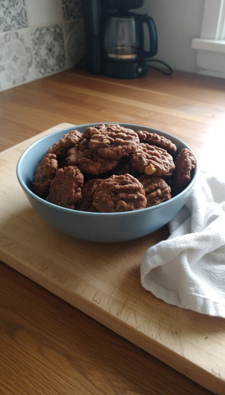 Cookies de Chocolate com Aveia