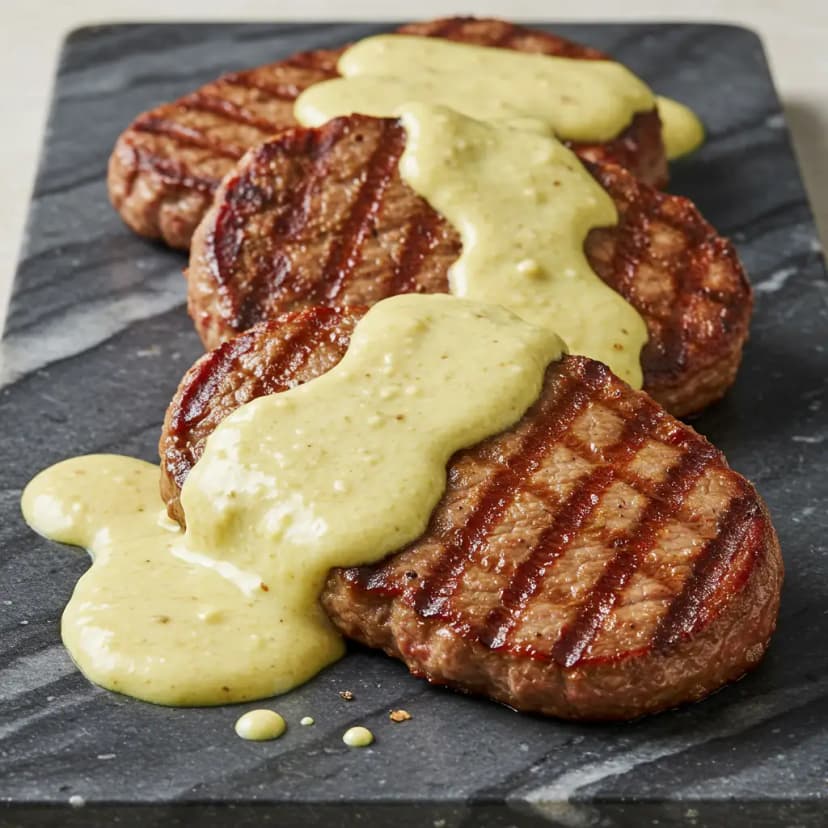 Costeletas de Porco ao Molho Cremoso de Mostarda