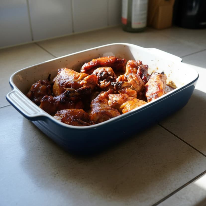 Coxas e Sobrecoxas Assadas no Micro-ondas