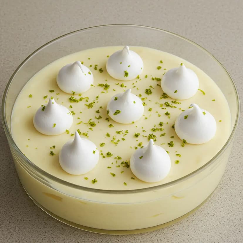 Creme de Limão com Suspiros