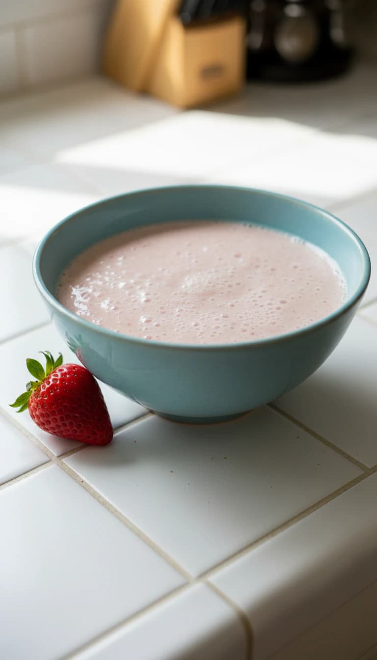 Cremoso Smoothie de Morango com Amaranto