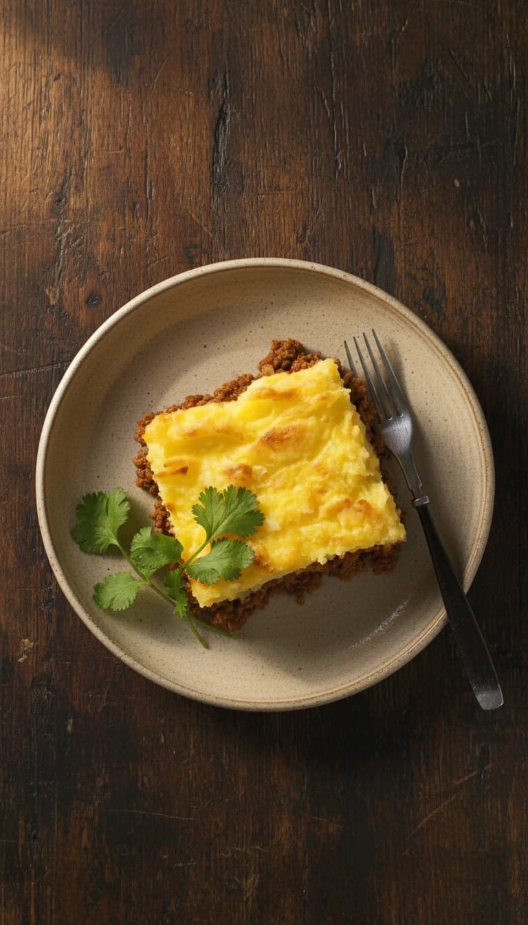 Escondidinho fit de carne moída com massa de couve-flor