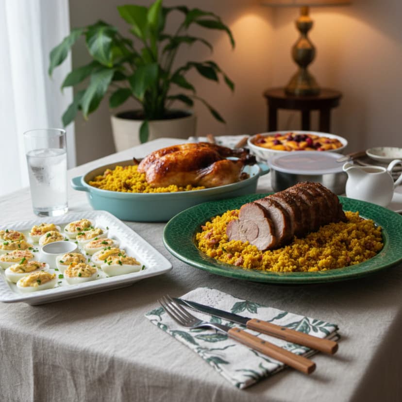 Farofa Cremosa de Banana-da-Terra com Bacon e Linguiça