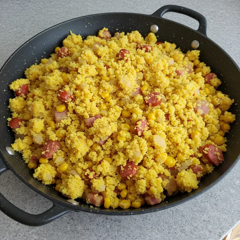 Farofa Mágica de Calabresa e Bacon
