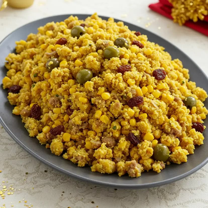 Farofa Natalina de Carne Moída Mista