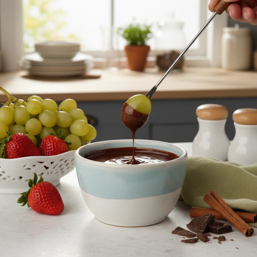 Fondue de Chocolate Diet: Receita Deliciosa e Sem Açúcar