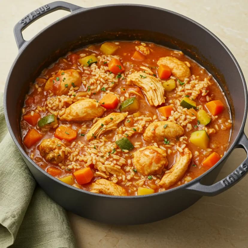 Galinhada com Legumes e Frango