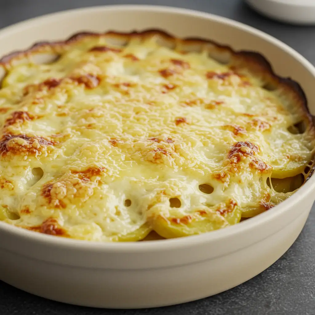 Gratinado de Batata com Mussarela Cremoso