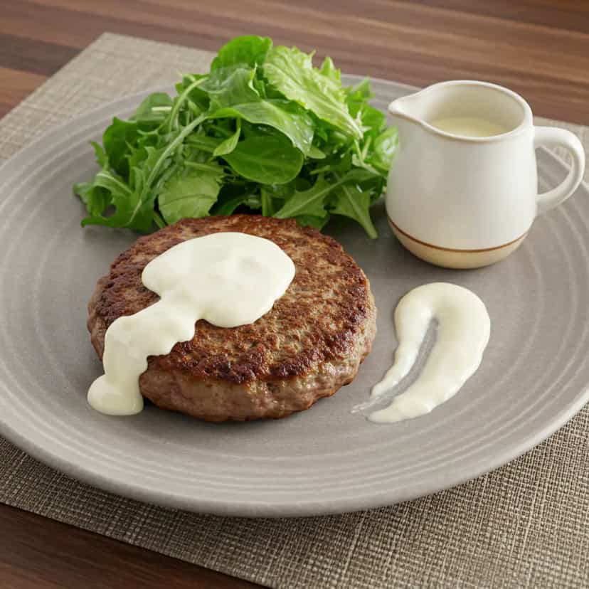 Foto deliciosa de Hambúrguer de Acém e Costela na Air Fryer pronta para servir - Na Airfryer