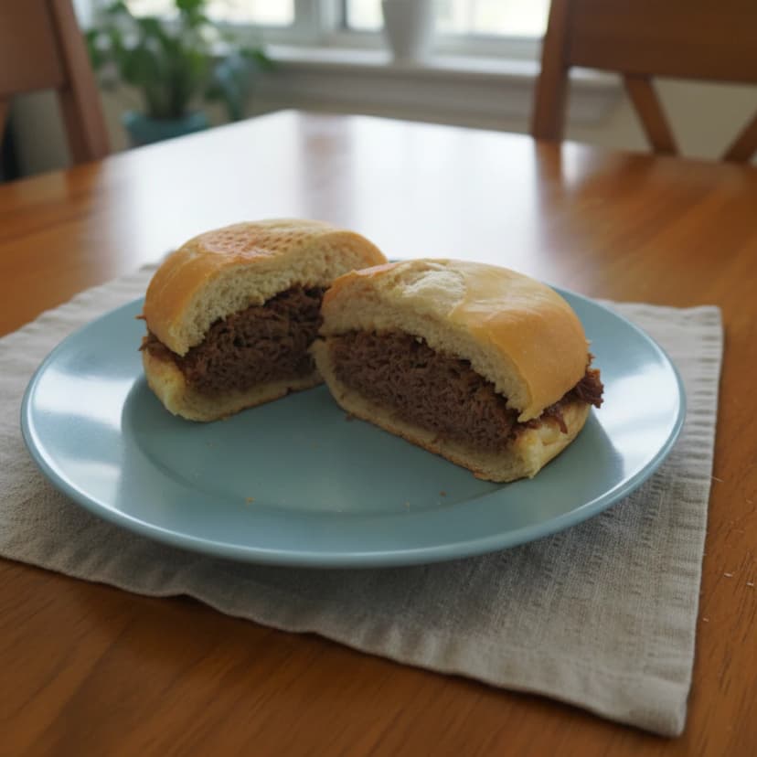 Hambúrguer Recheado com Presunto e Mussarela