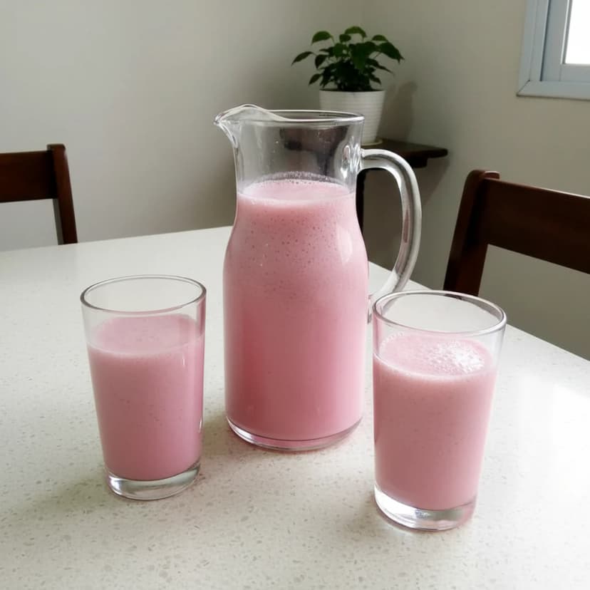 Iogurte Cremoso de Morango Caseiro